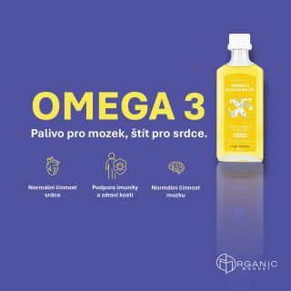 🛡️ Věděli jste, že Omega-3 patří mezi klíčové tuky pro zdraví srdce, mozku i imunity? 👉 Naše tělo si je neumí samo...