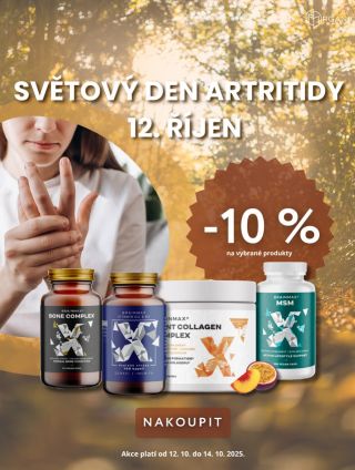 Každý pohyb se počítá! 💫 U příležitosti Světového dne artritidy (12. října) jsme pro vás připravili -10 % slevu na vybrané...