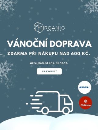 🎄 Vánoční doprava zdarma! 🎁 Nakupte u nás nad 600 Kč a užijte si dopravu ZDARMA! 🚚 Akce platí od 9. 12. do 18. 12. ✨...